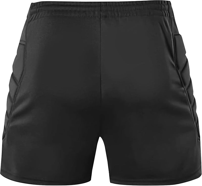 Linkidea Soccer Goalie Shorts, Padded Moisture Wicking Soccer Goalkeeper Shorts for Kids/Youth Use (Size S) Black, Small - Image 3